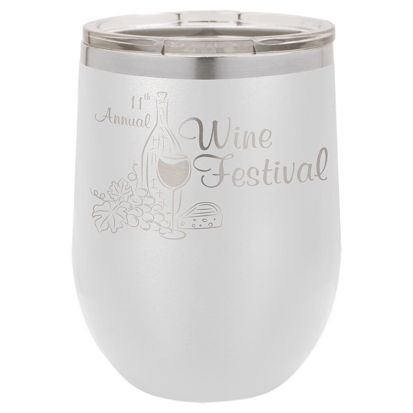 12 oz. Stemless Stainless Steel Wine Tumbler