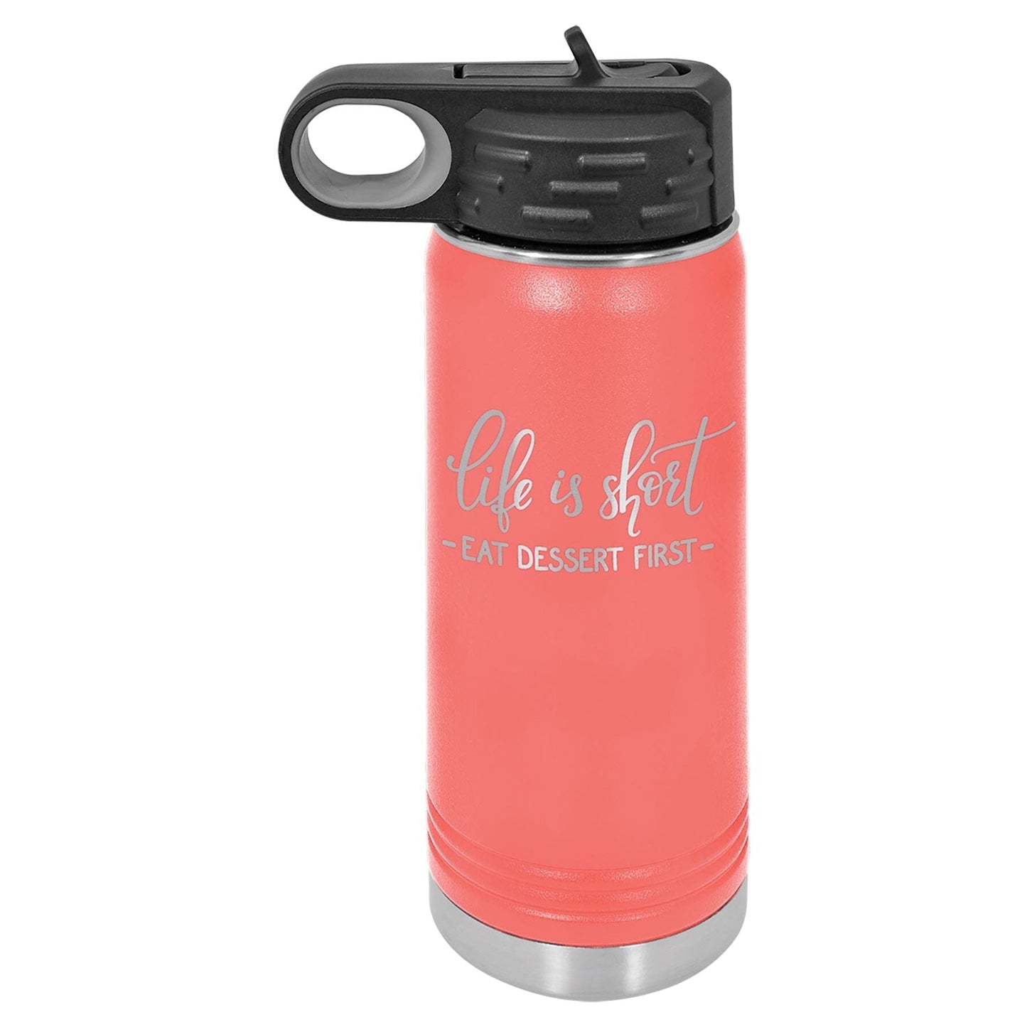 20 oz. Stainless Steel Water Bottle Tumbler with Flip Top Lid